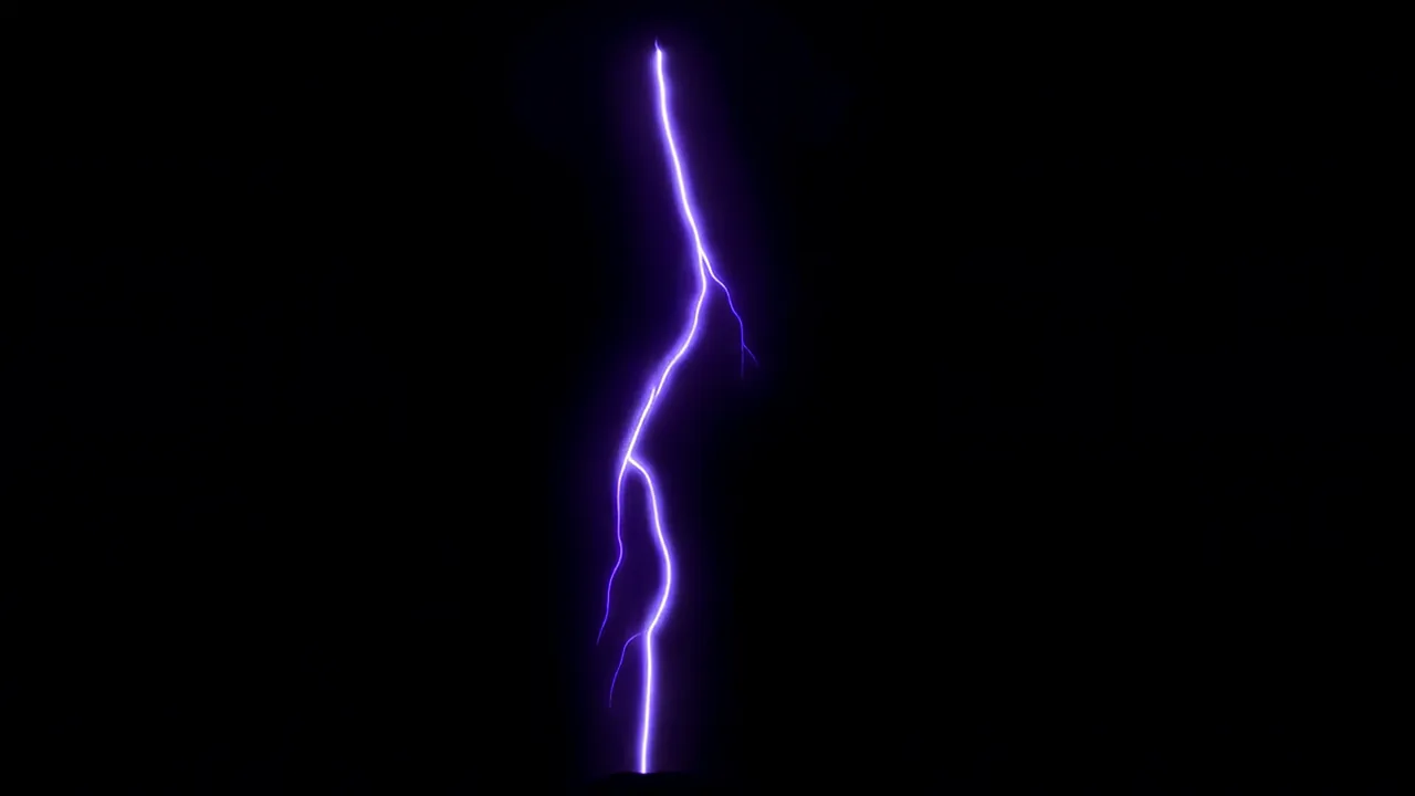 Flickering Electric Arc Pulsing in Dark Background
