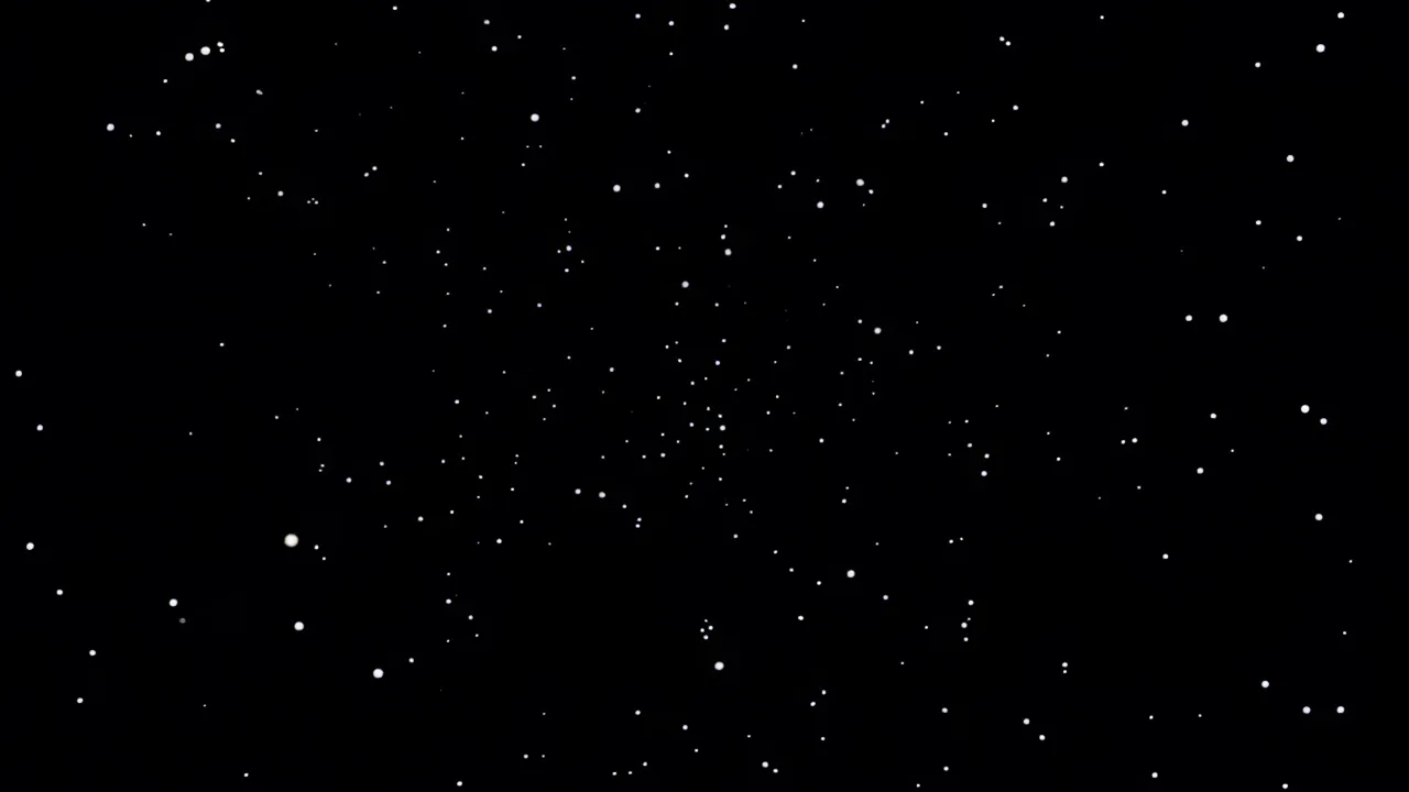 Floating Light Particles Descending in Darkness