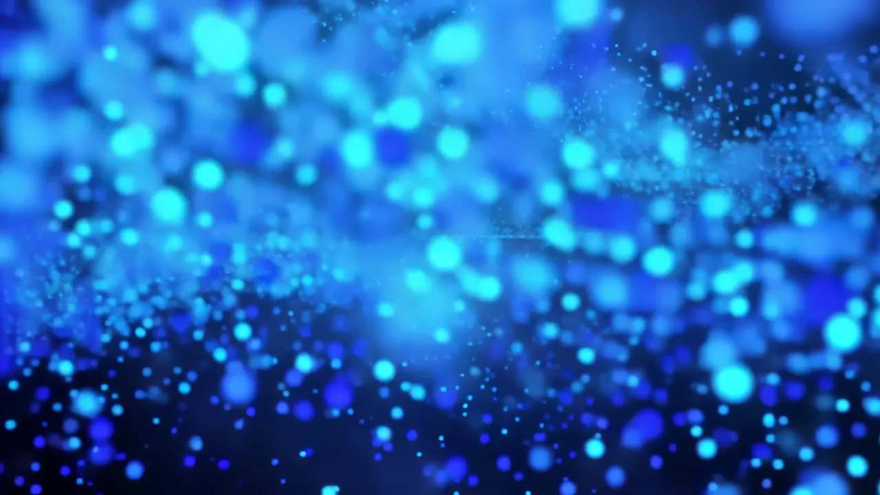 Flowing Blue Particles in Abstract Space