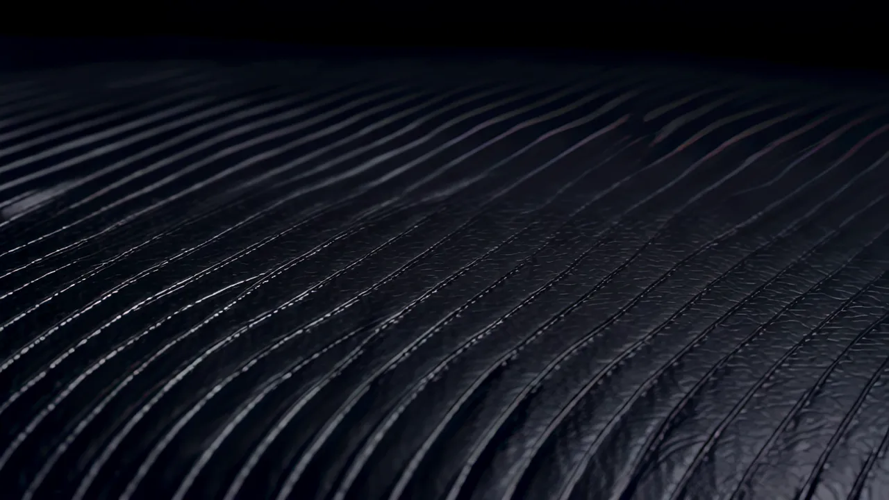 Flowing Sine Wave Pattern of Fine Parallel Lines