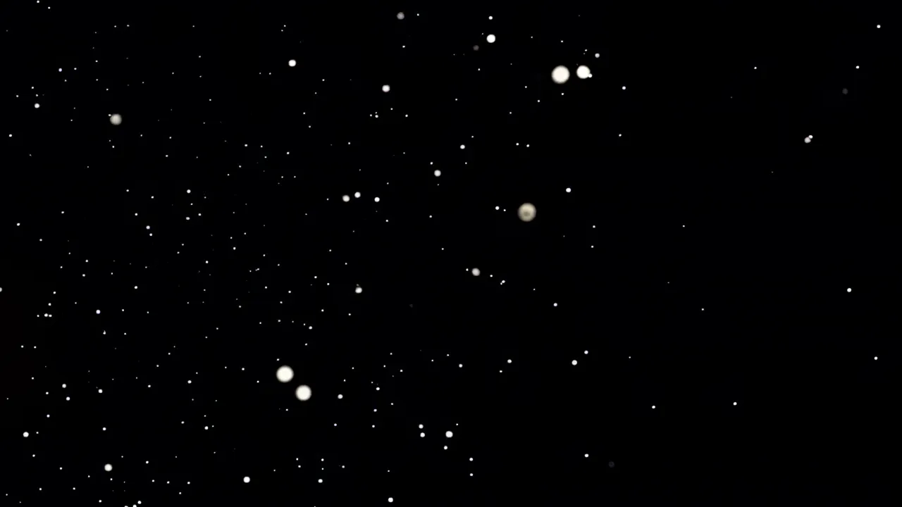 Gentle Dust Motions in Black Space