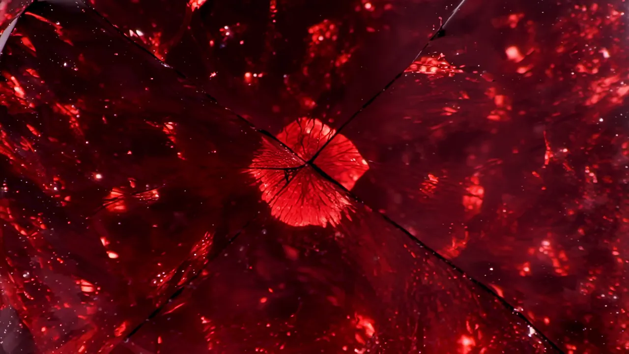 Glowing Deep Red Spinel Gemstone Close-Up