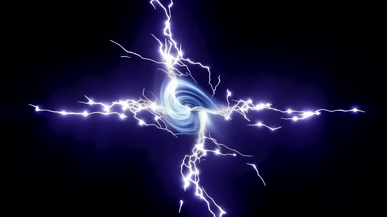 Glowing Dimensional Rift with Jagged Light Crack Opening