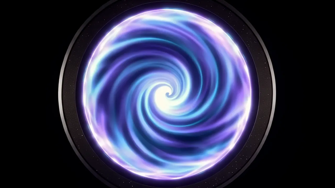 Glowing Energy Portal with Swirling Pattern