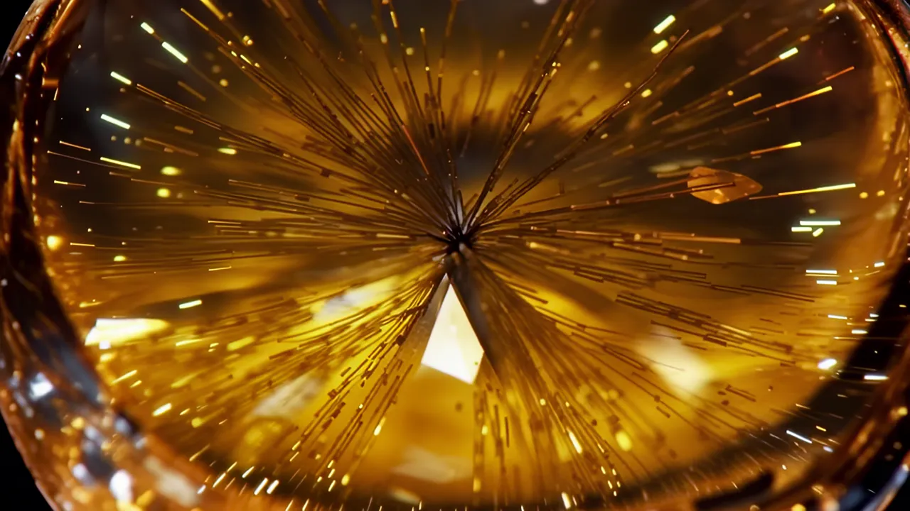 Golden Yellow Sapphire Sparkling Glow Close-Up