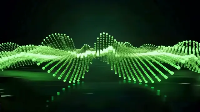 Green Minimal Wave-Like Particles with High Contrast Glow