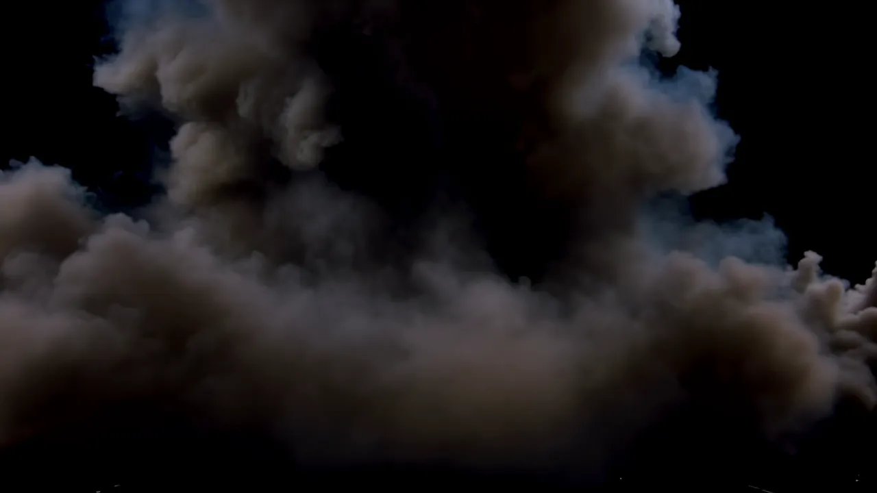 Heavy Atmospheric Smoke Filling the Frame