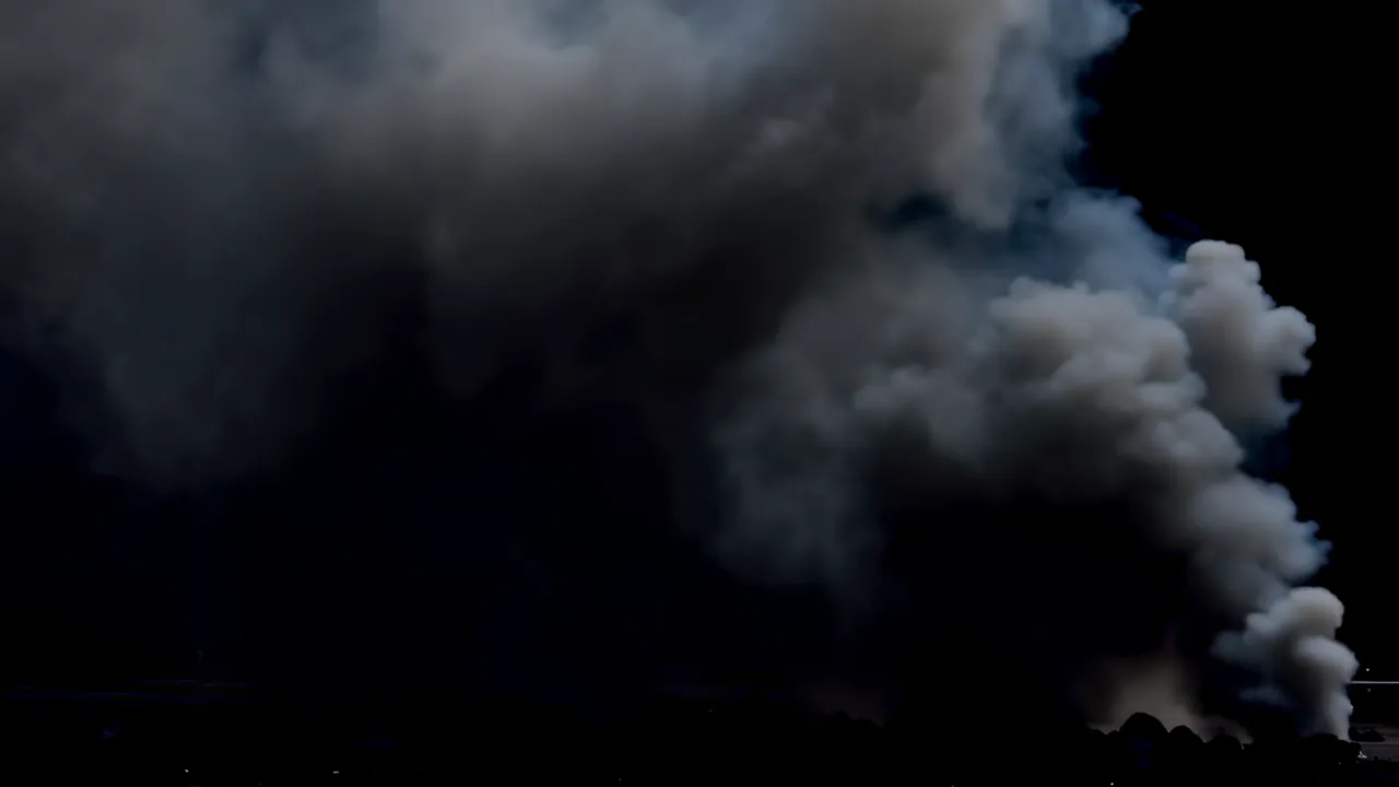 Heavy Atmospheric Smoke Filling the Frame