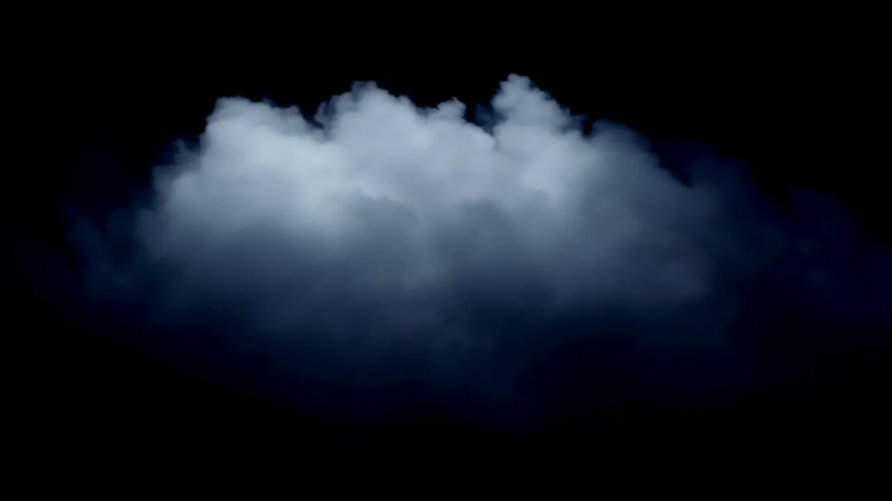 Heavy Atmospheric Smoke Filling the Frame in Dark Surroundings