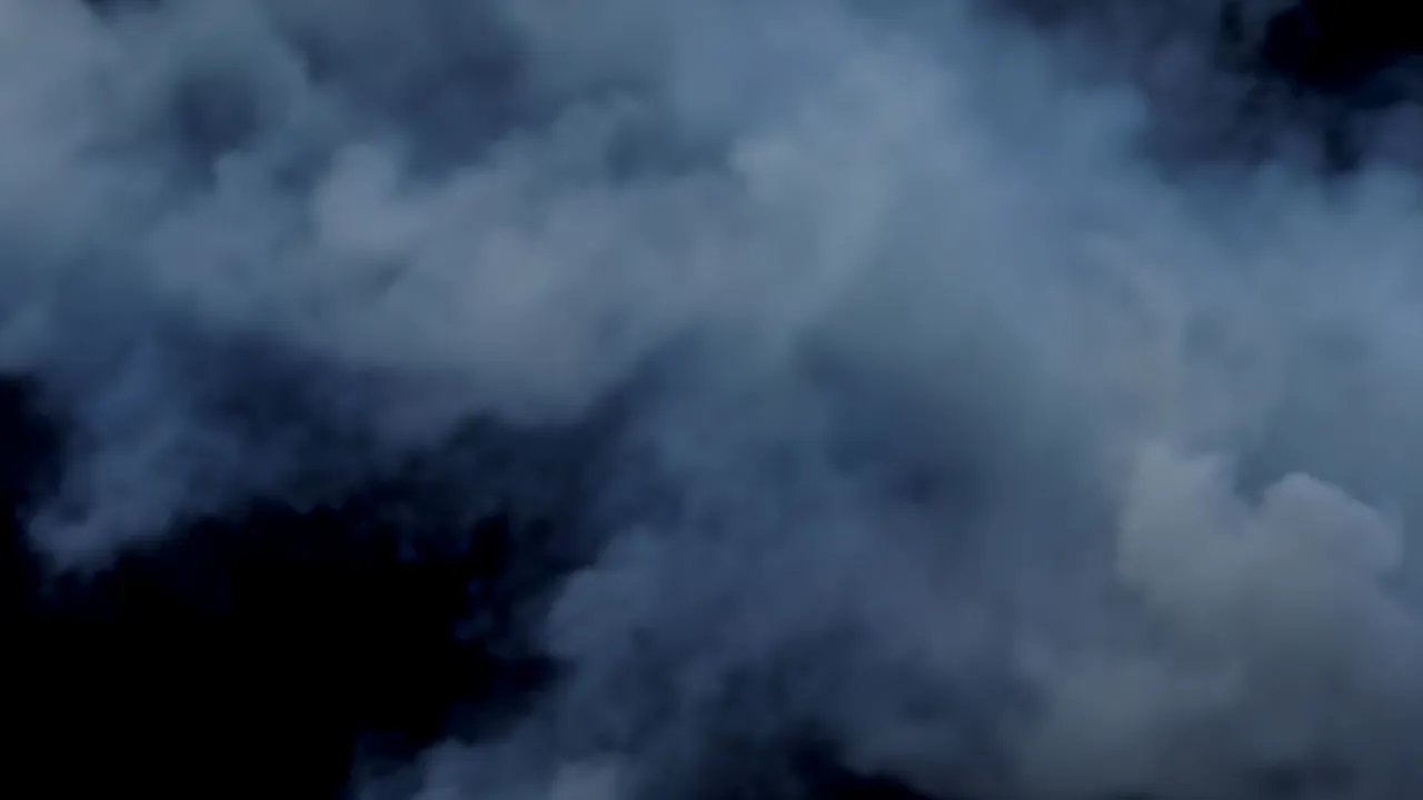 Heavy Atmospheric Smoke Filling the Frame in Diffuse Cloud