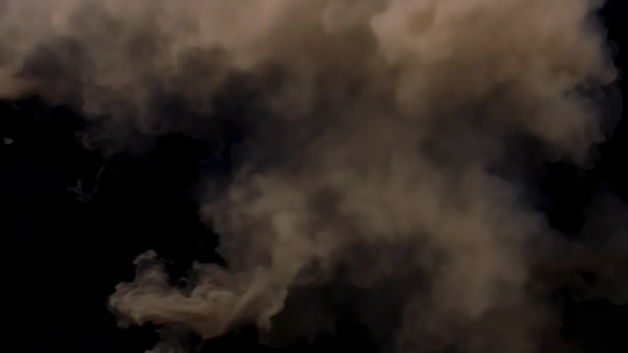 Heavy Atmospheric Smoke Filling the Frame