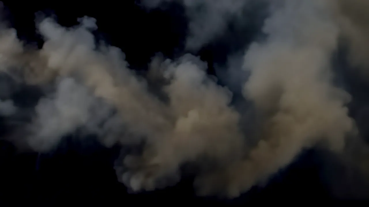 Heavy Atmospheric Smoke Filling the Frame