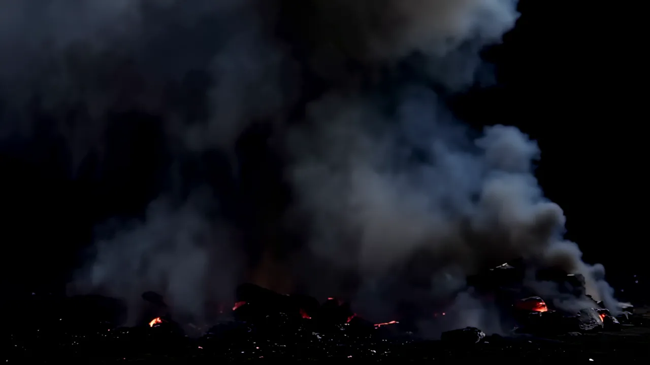 Heavy Atmospheric Smoke Filling the Frame