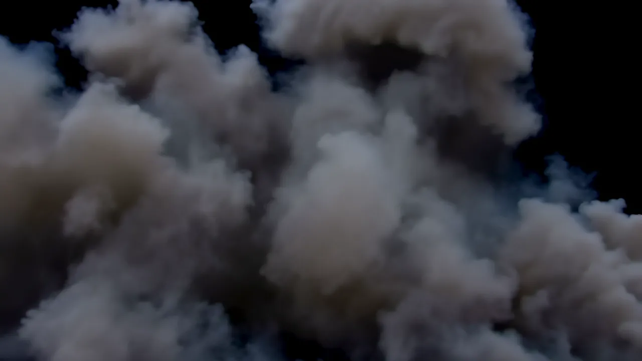 Heavy Atmospheric Smoke Filling the Frame