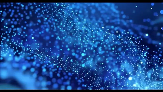 High-Tech Blue Floating Background with Particles