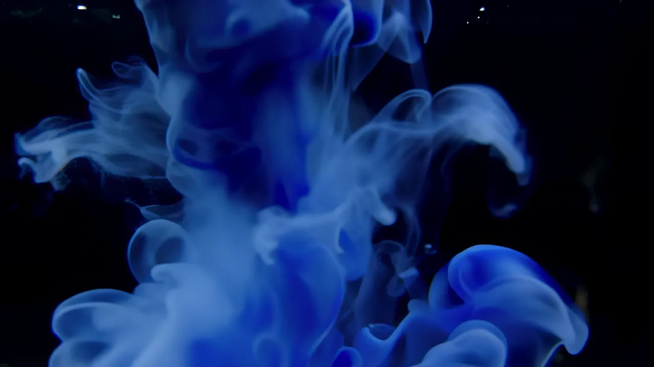 Ink Colors Blending and Merging in Water