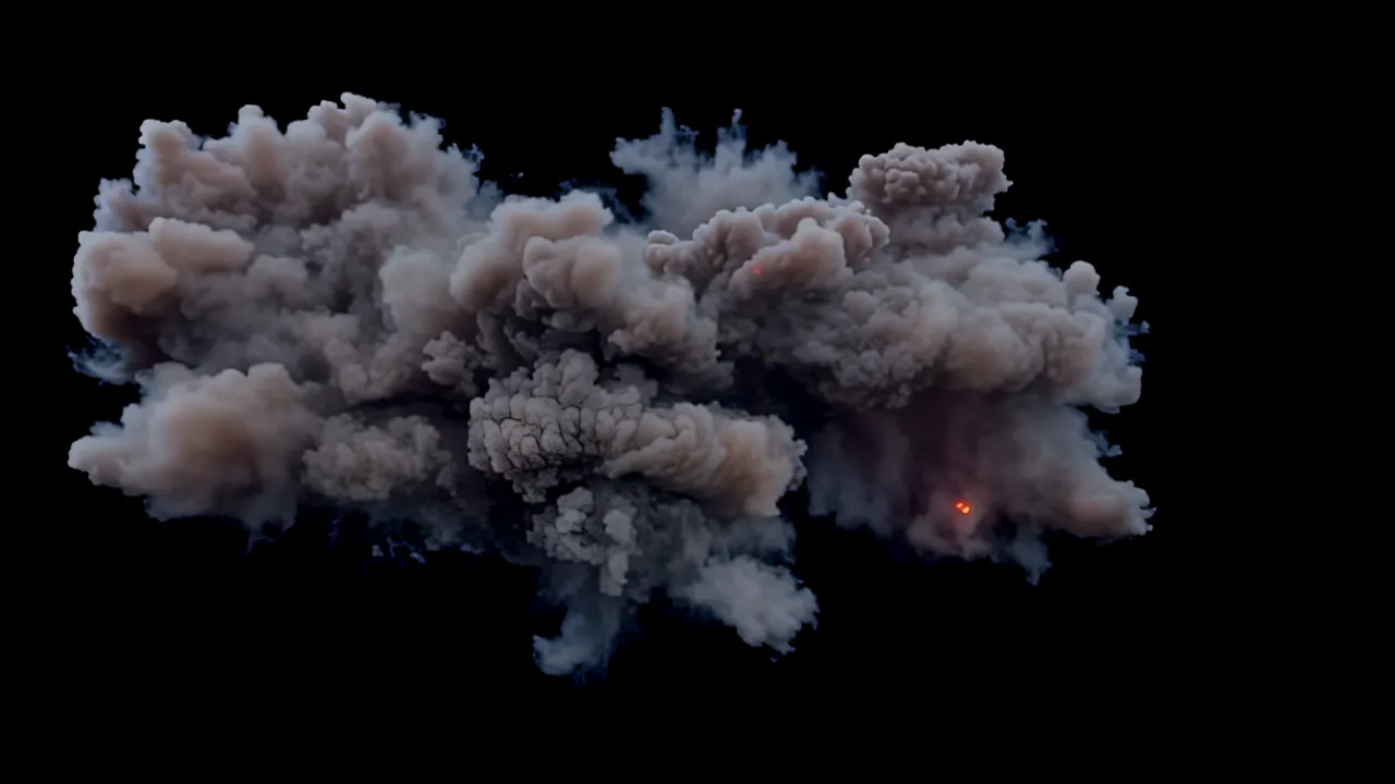 Intense Sci-Fi Energy Explosion with Electric Shockwave