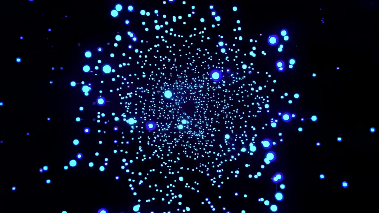 Interconnected Light Points in a Black Void