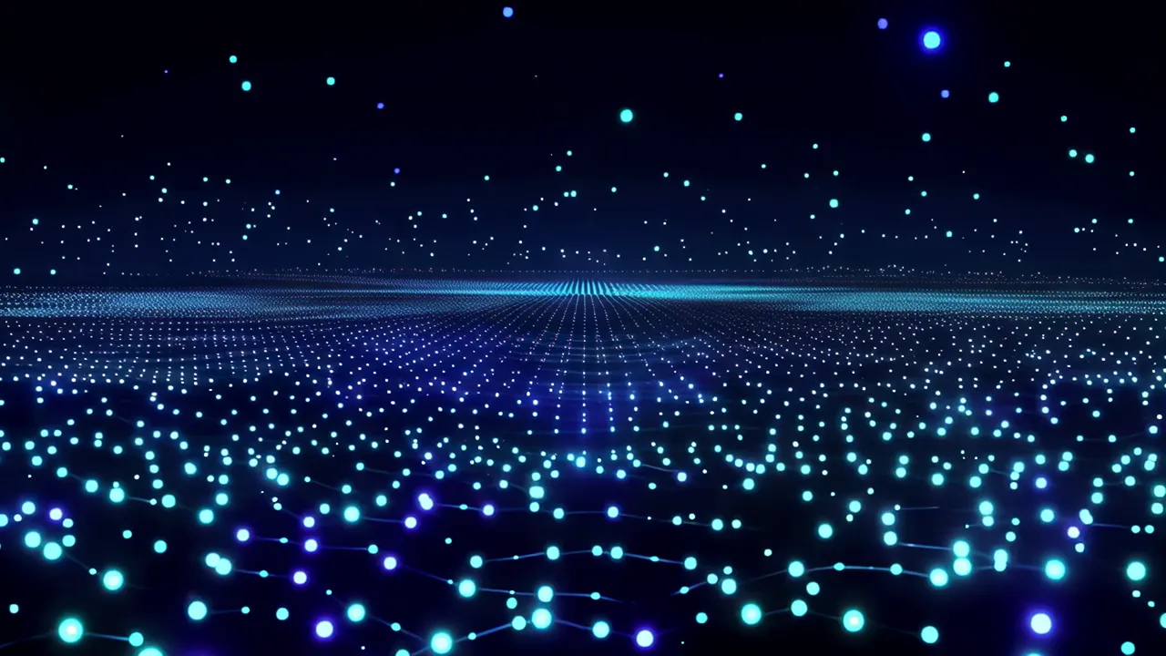 Interconnected Light Points in a Vast Field