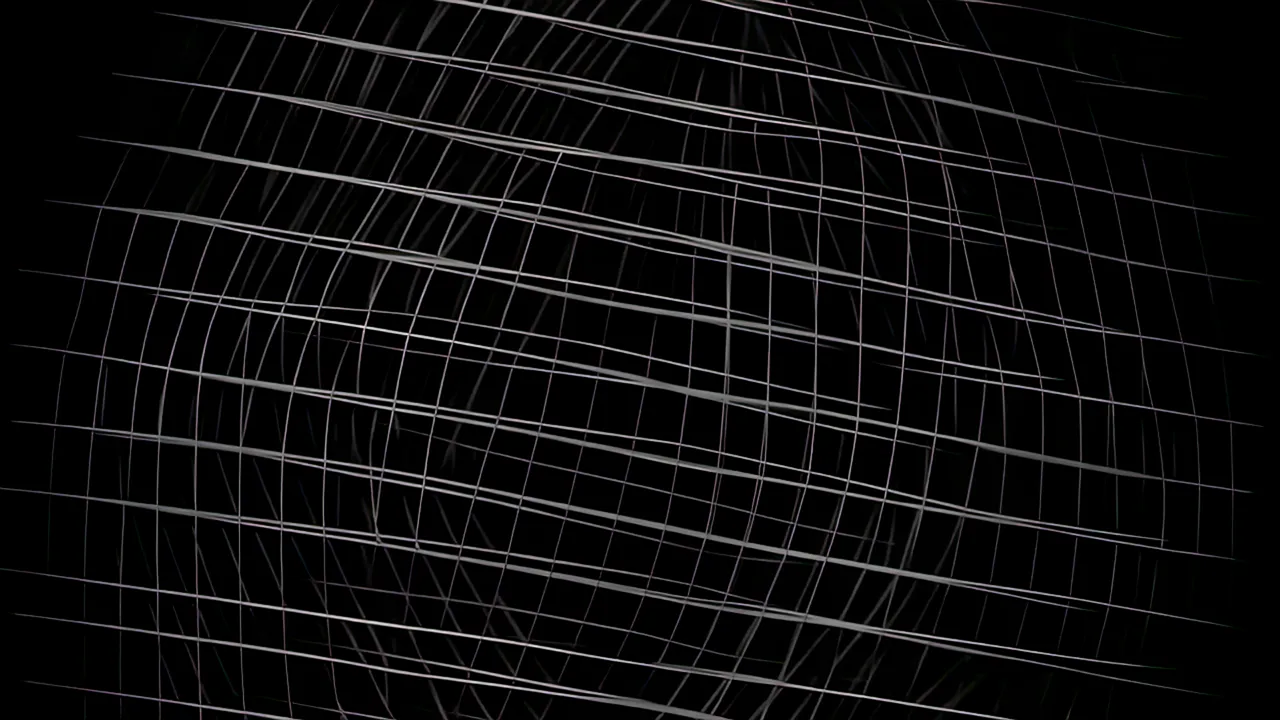 Intricate Moiré Pattern of Overlapping Line Grids