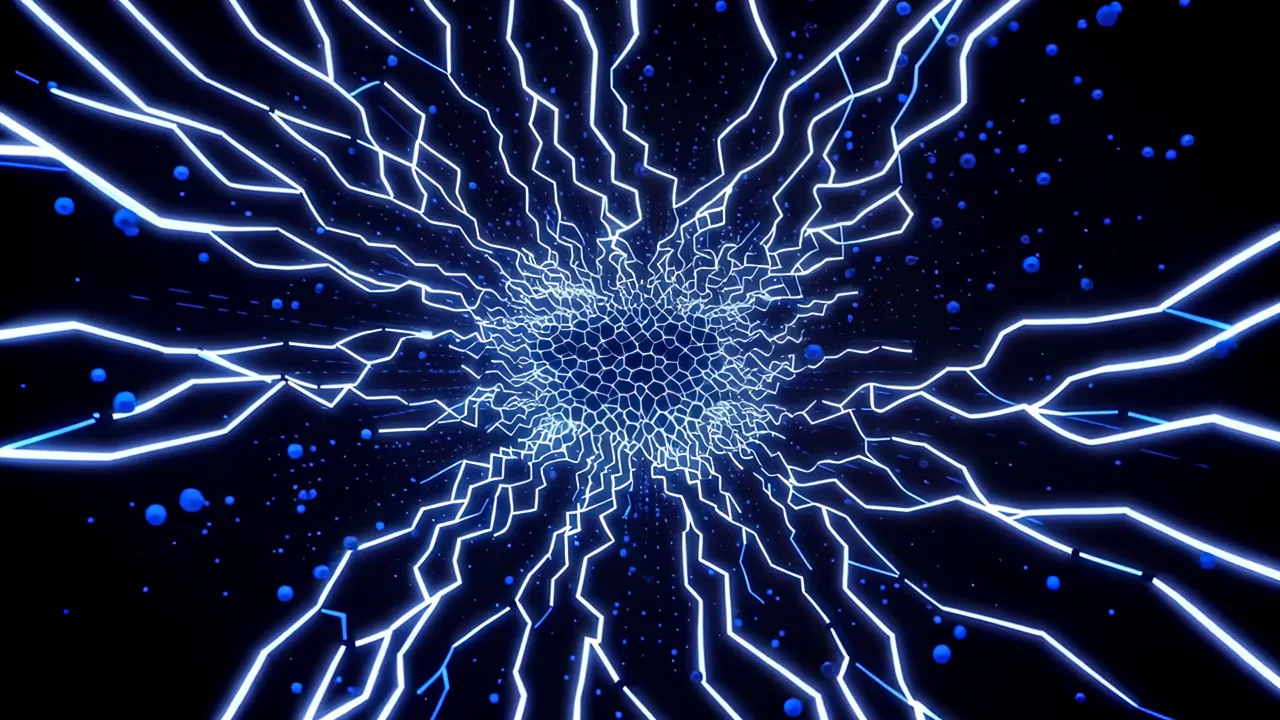 Intricate Web of Luminous Blue Pathways in All Directions