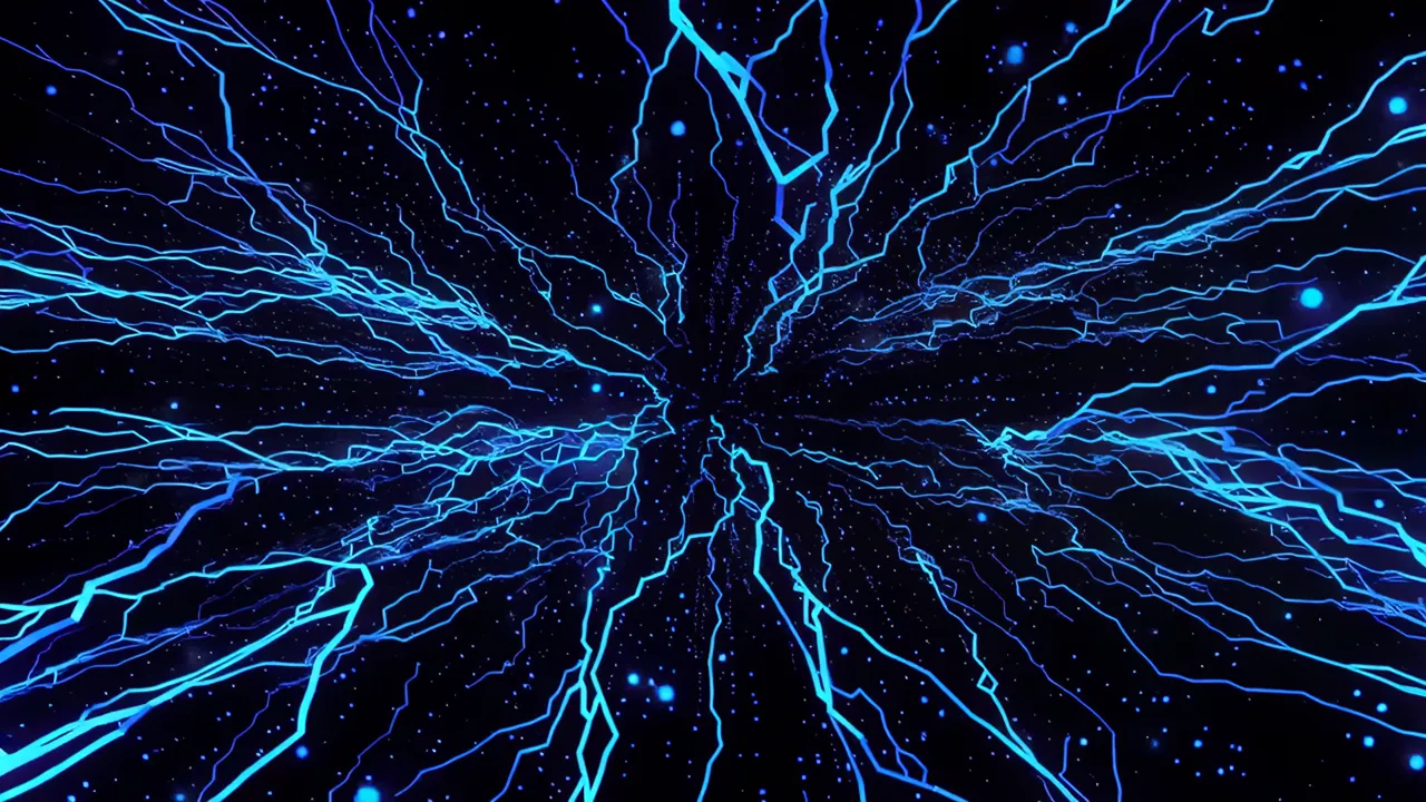Intricate Web of Luminous Blue Pathways