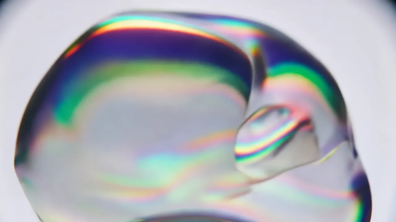 Iridescent Volumes Blooming and Dissolving in Light