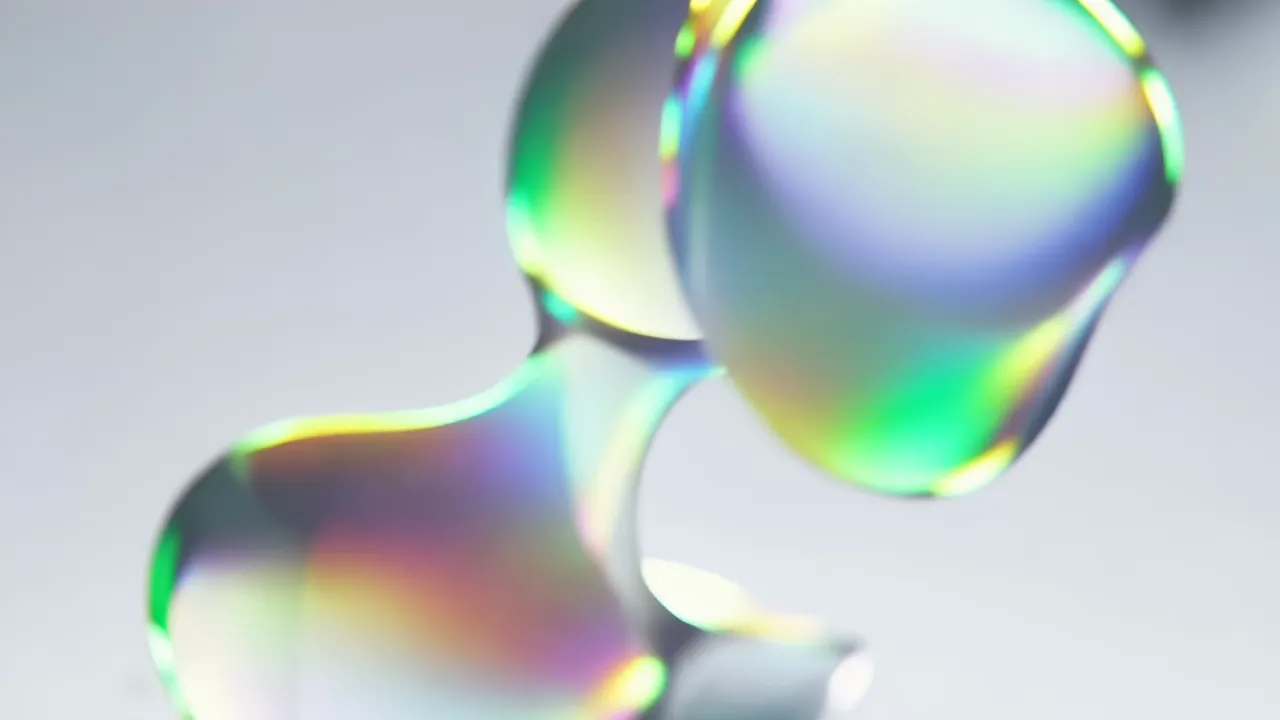 Iridescent Volumes Blooming and Dissolving in Soft Light