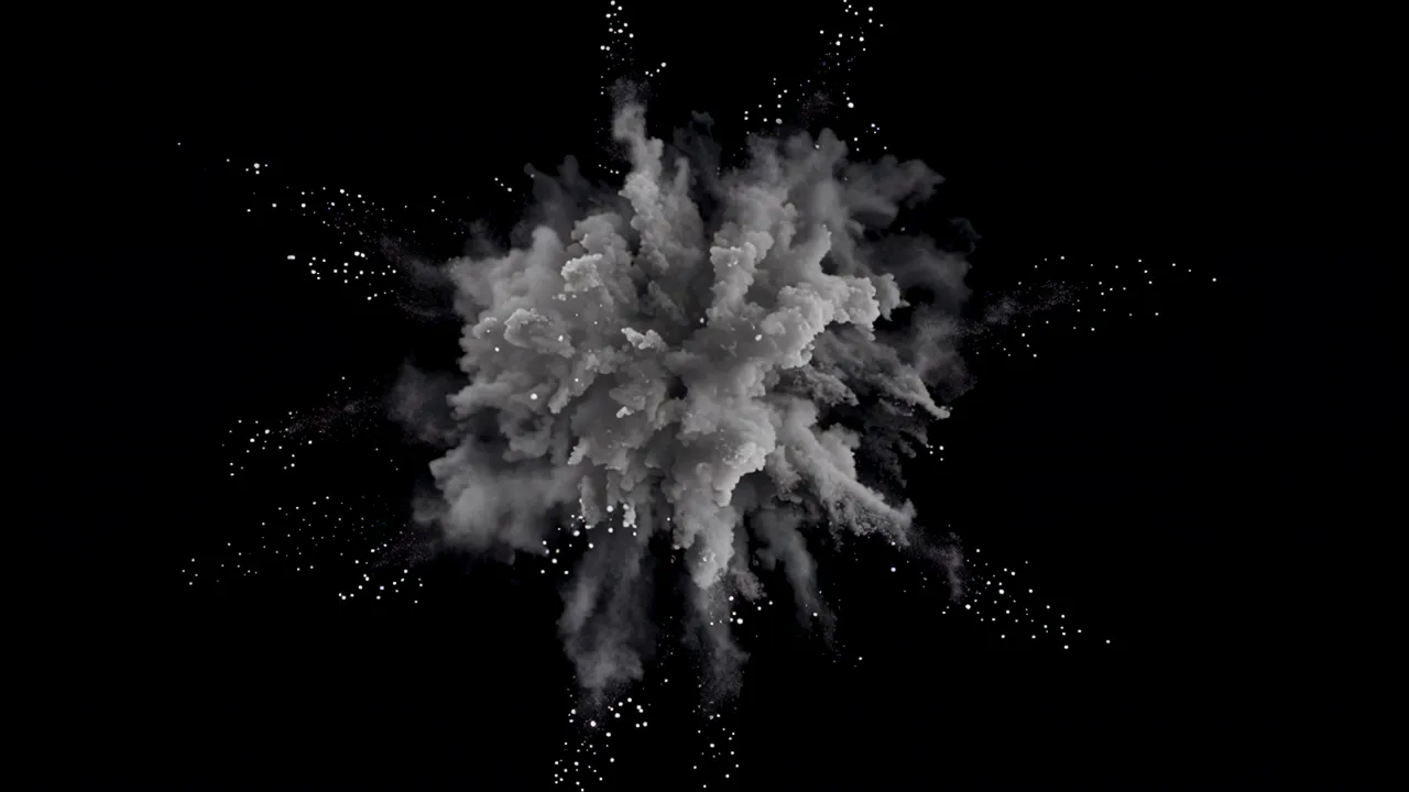 Large Energy Burst Explosion with Shockwave Ring
