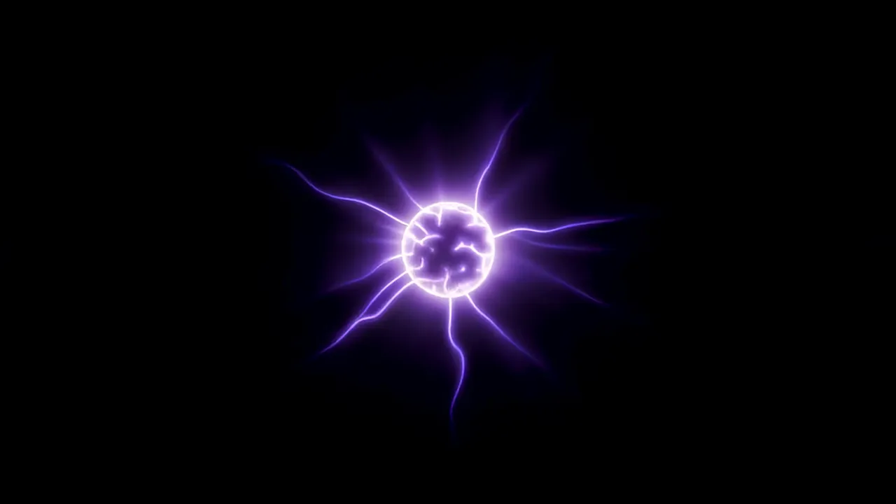Large Expanding Ball of Electrical Plasma Pulsing in Dark