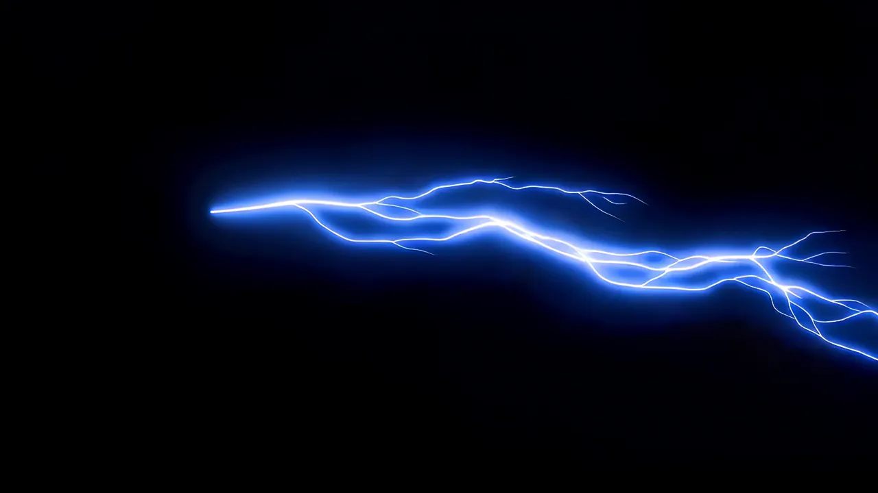 Large Sheet Lightning Flash with Electric Glow