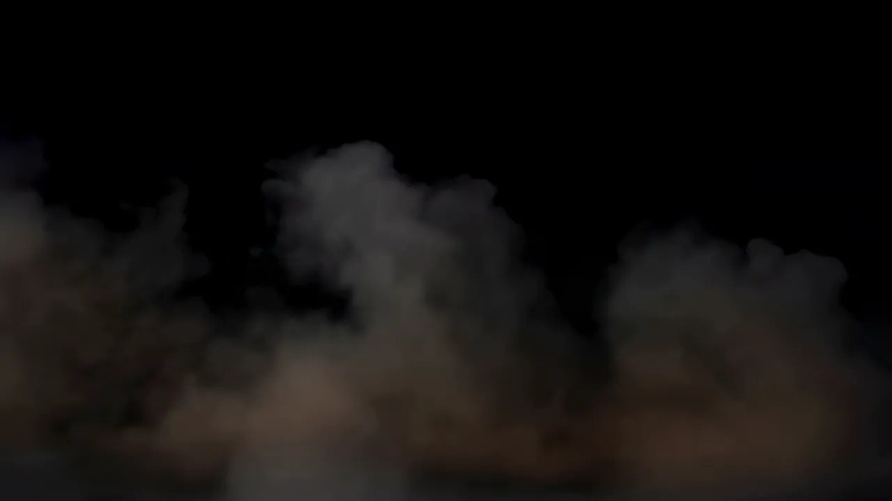 Layer of Mist Spreading Across the Ground