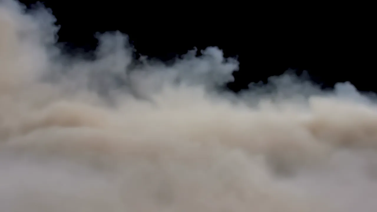 Layer of Mist Spreading Across the Ground in All Directions