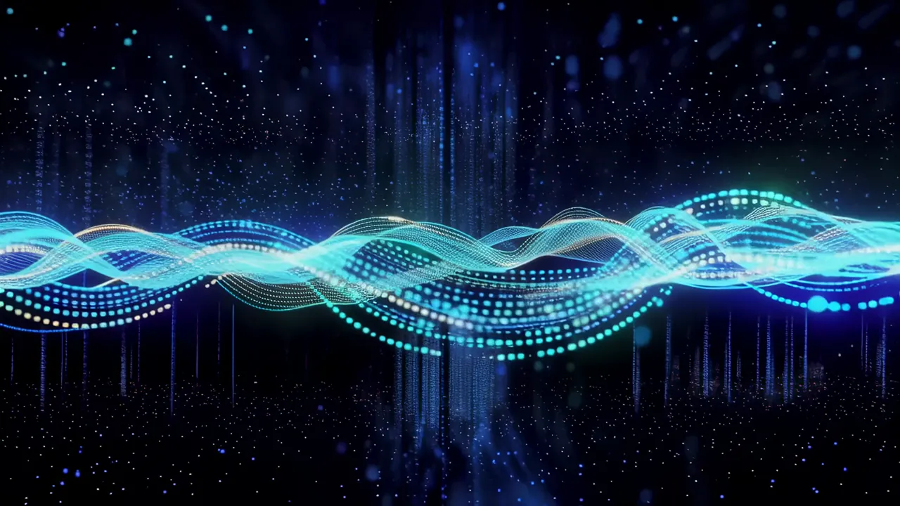Luminous Blue Data Flow in Dark Digital Space