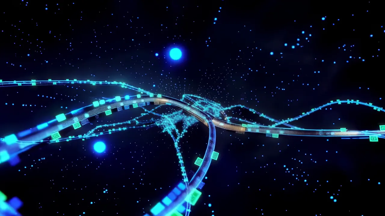Luminous Blue Pathways in Dark Digital Space