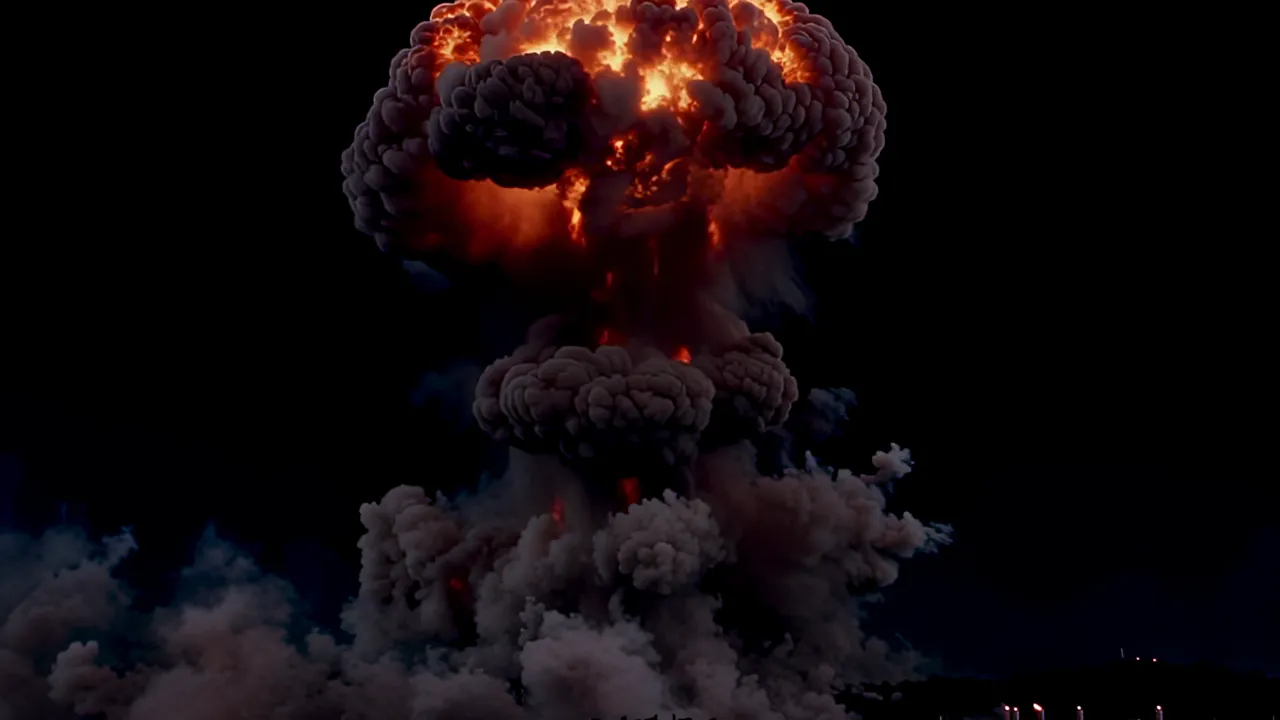 Majestic Mushroom Cloud Rising and Expanding