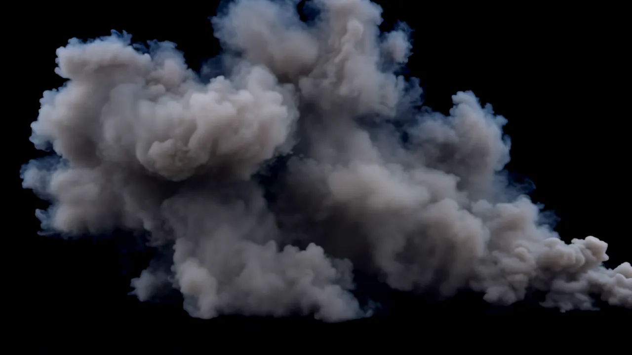 Massive Billowing Smoke Cloud Filling the Frame