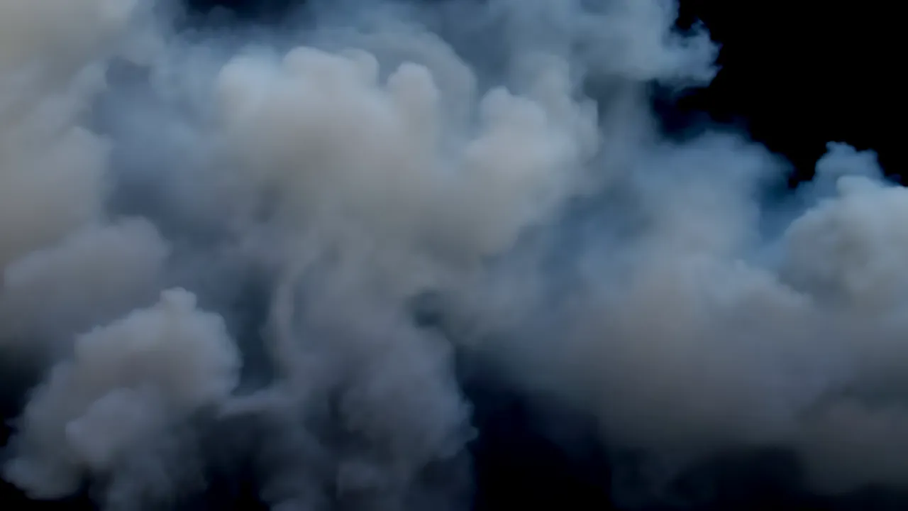Massive Billowing Smoke Cloud with Soft Density