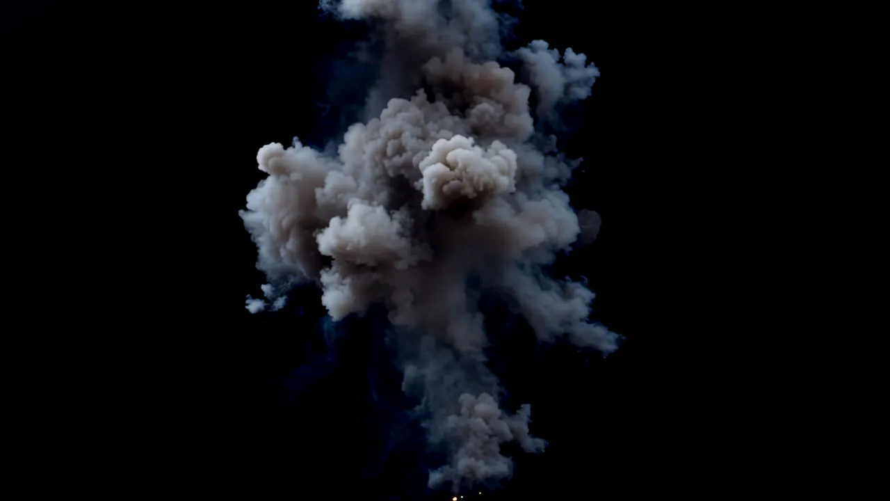 Massive Shockwave Blast Expanding Outward