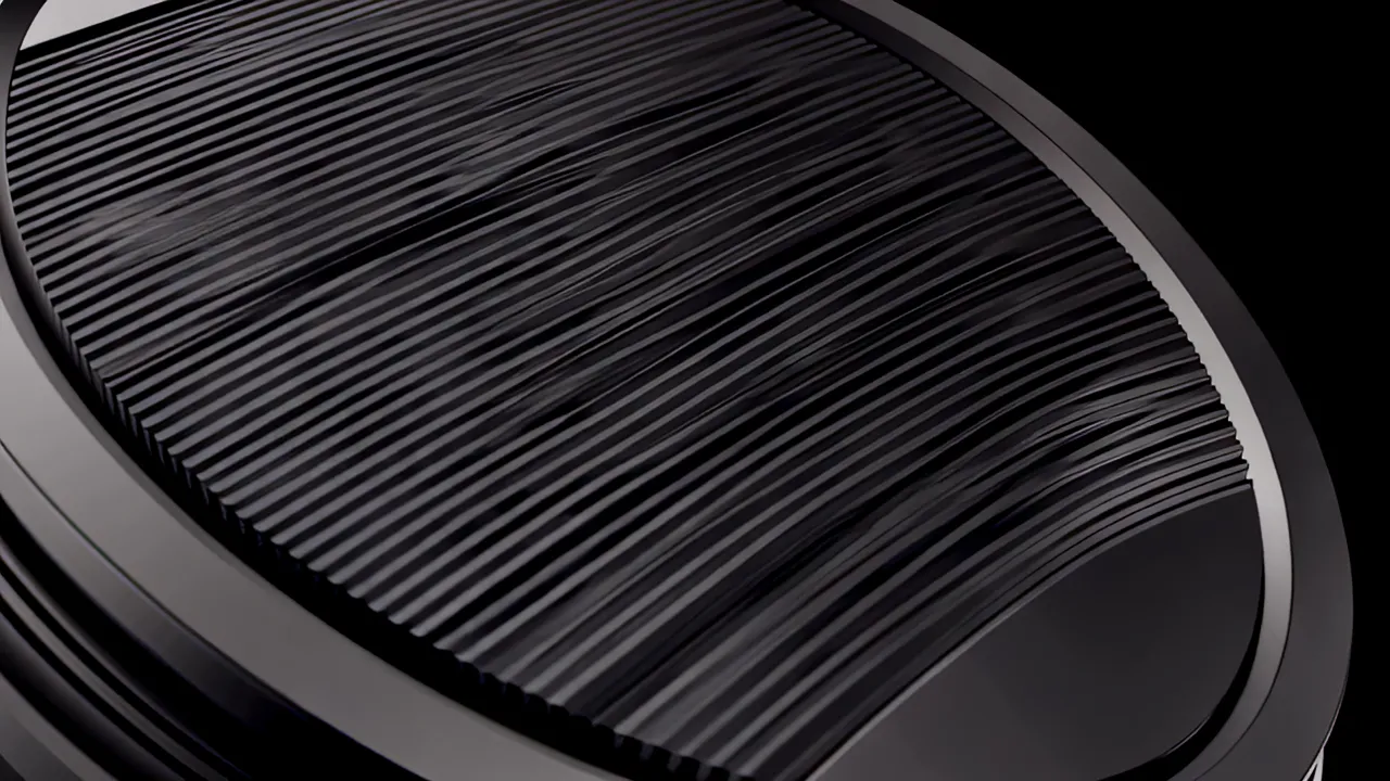 Microscopic Wood Grain Texture on Black Surface