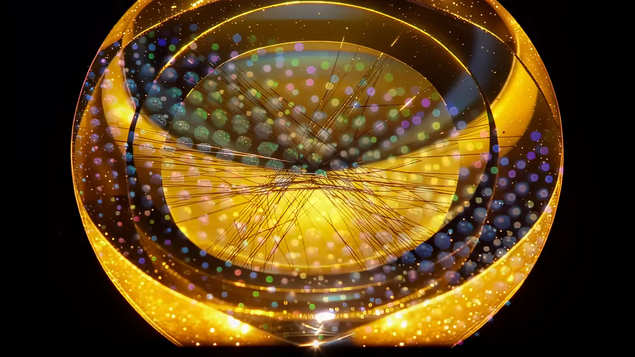 Microstructure of Opal Showing Colorful Silica Spheres