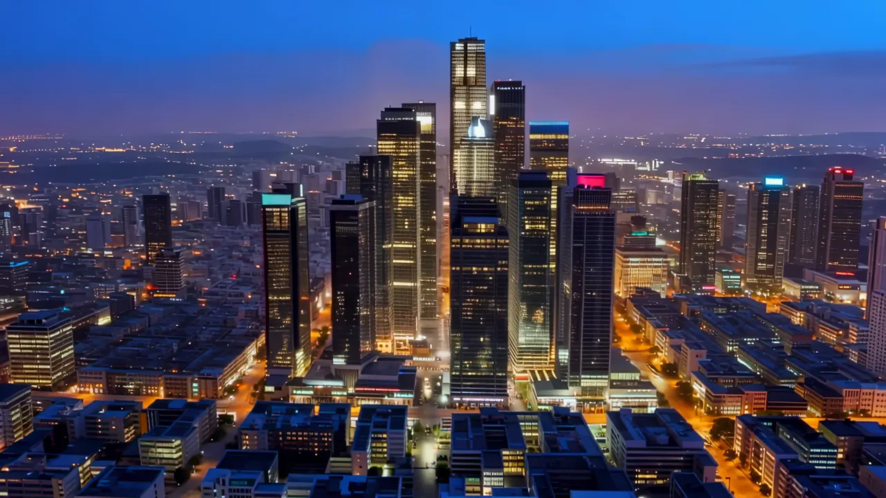 Modern Skyscrapers in Shenzhen Futian District