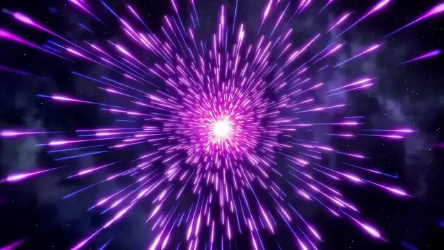 Neon Purple Radial Burst Abstract Light Energy