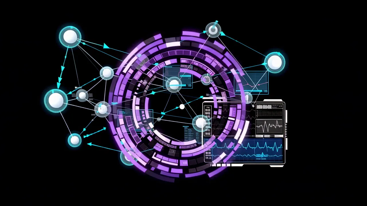 Network Topology Visualization with Data Flow Indicators