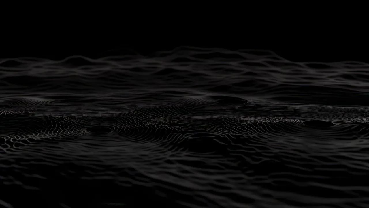 Organic Terrain-Like Contour Map in Fine Grey Lines