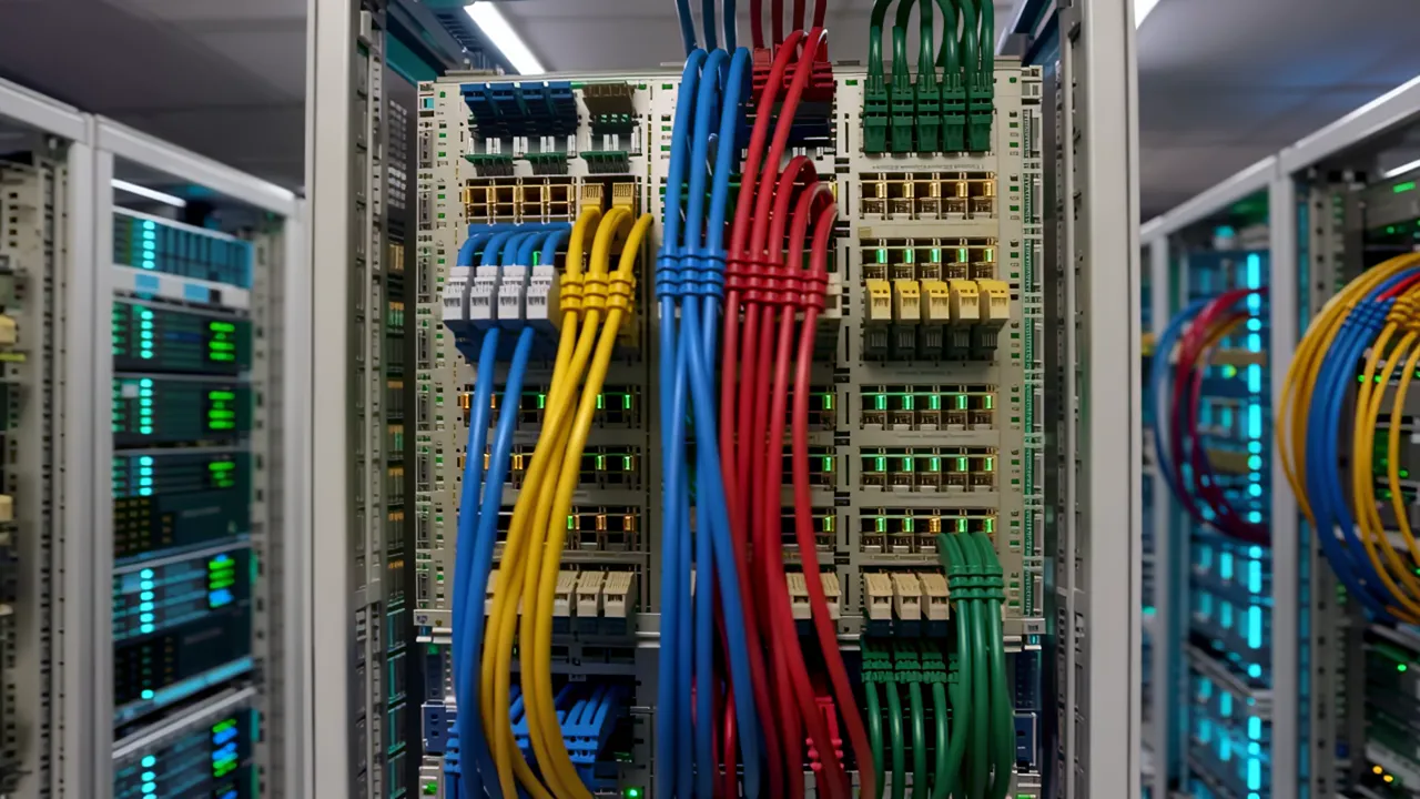 Organized Server Racks in a Professional Data Center