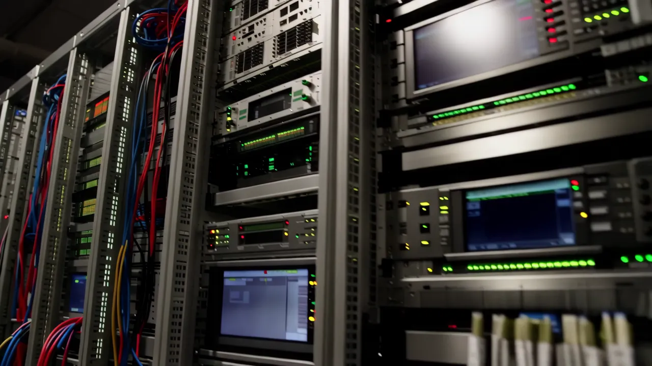 Organized Server Racks in a Professional Data Center