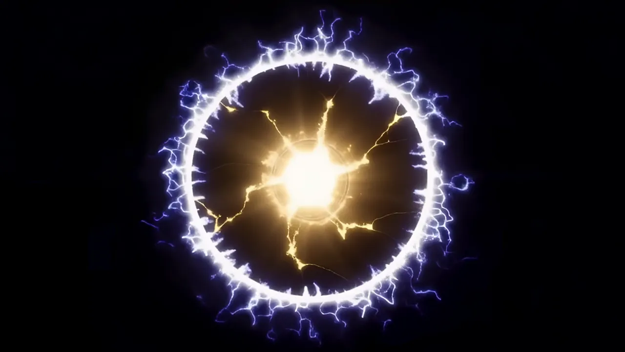 Portal Explosion Revealing Bright Core in Dark Space