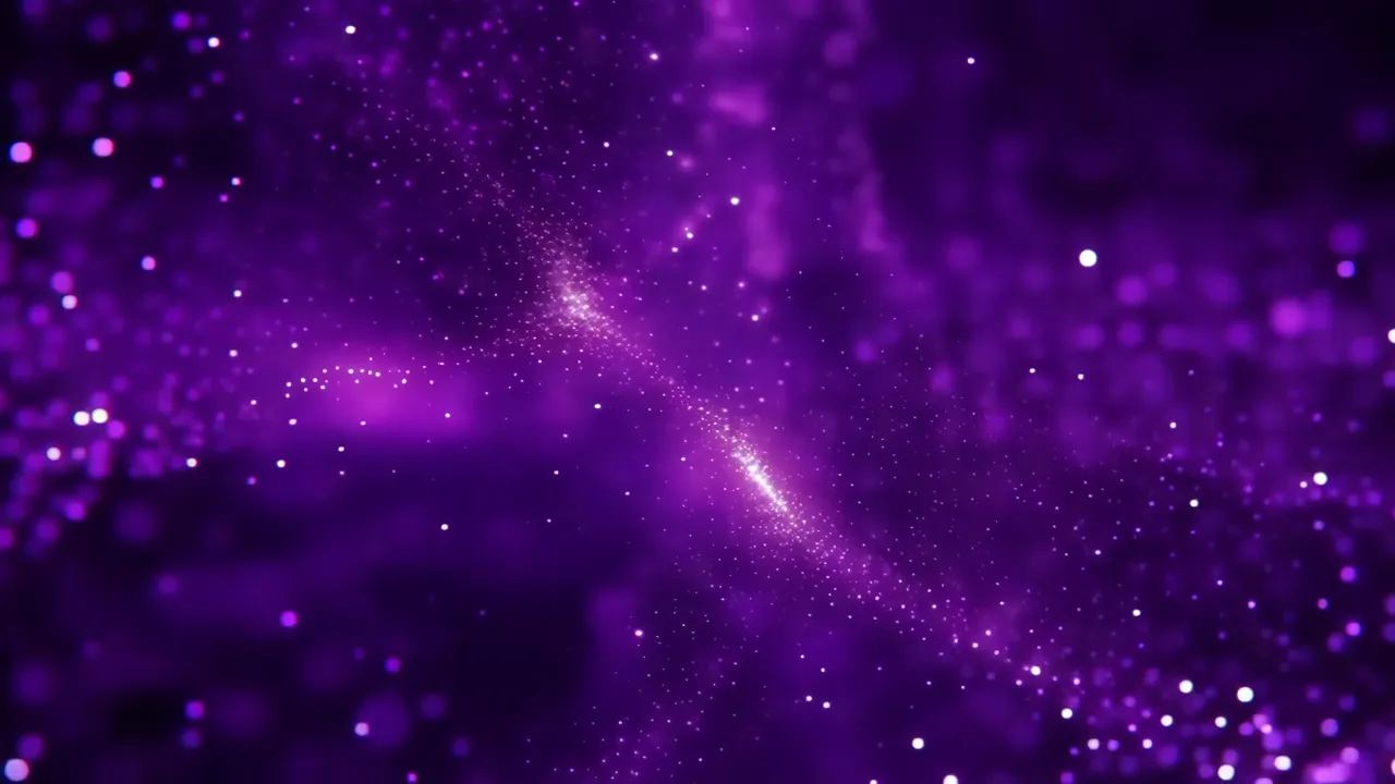 Purple Digital Shimmering Abstract Background