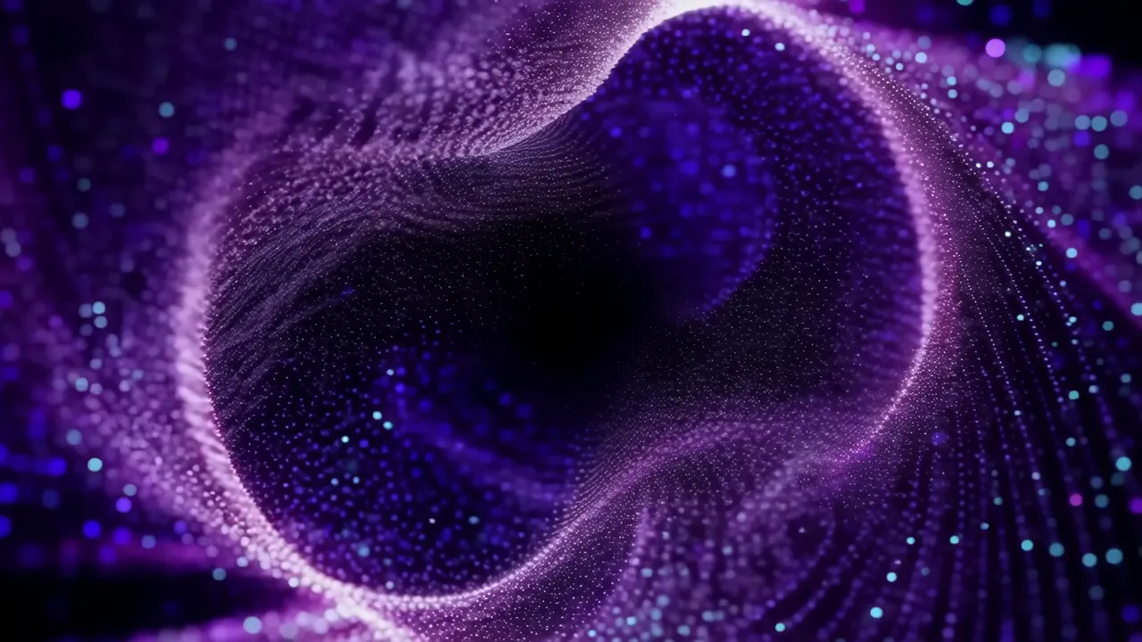 Purple Digital Swirling Shimmer Background